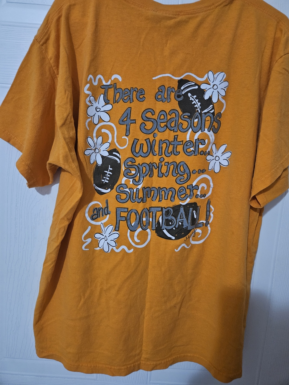 A Girl Thing Mustard Yellow Graphic Tee